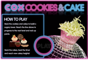 Cox Cookies & Cake - the game.